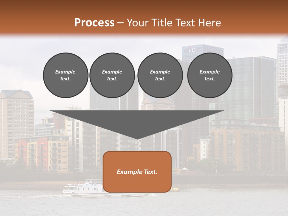 A Picture Of A City With A Sky Line In The Background PowerPoint Template