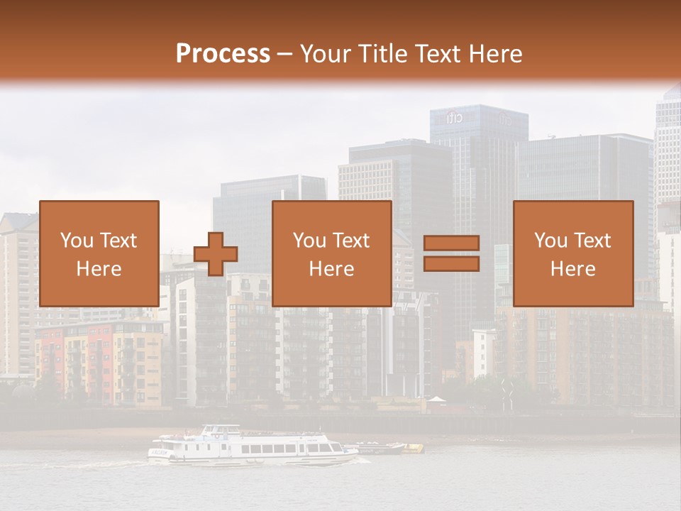 A Picture Of A City With A Sky Line In The Background PowerPoint Template