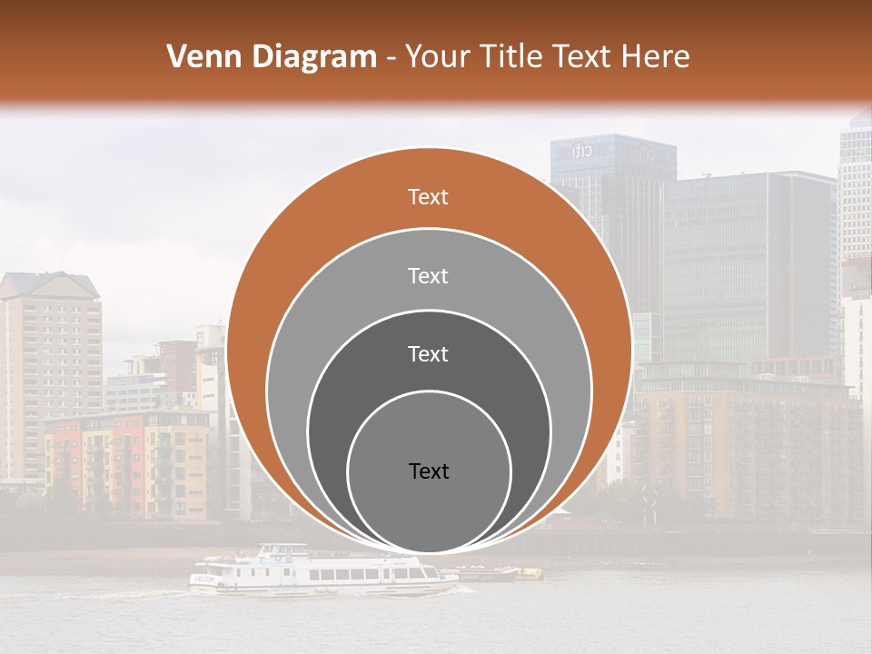 A Picture Of A City With A Sky Line In The Background PowerPoint Template