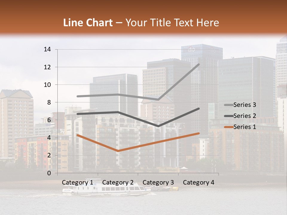 A Picture Of A City With A Sky Line In The Background PowerPoint Template
