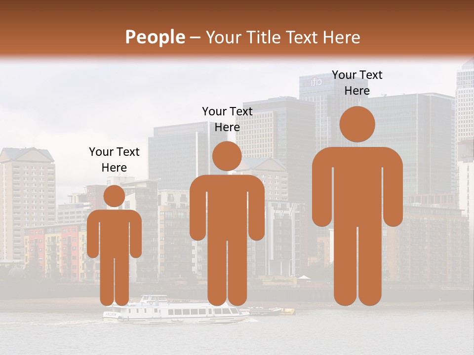 A Picture Of A City With A Sky Line In The Background PowerPoint Template