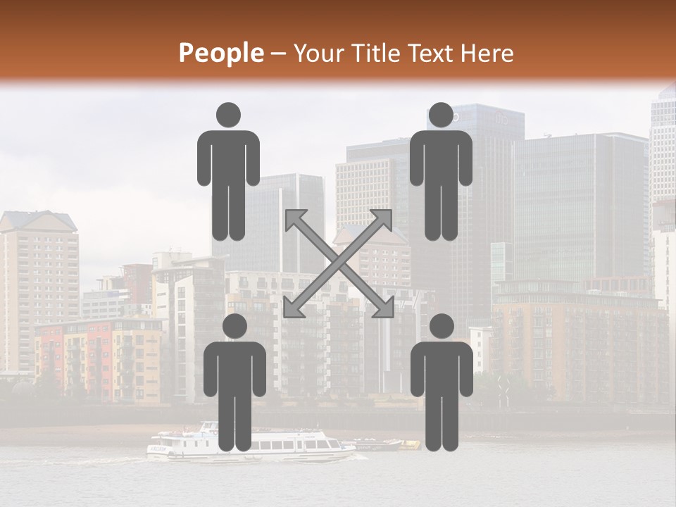 A Picture Of A City With A Sky Line In The Background PowerPoint Template