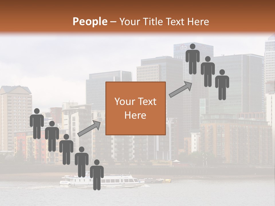 A Picture Of A City With A Sky Line In The Background PowerPoint Template