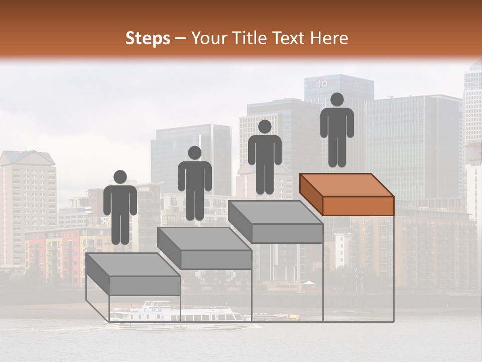 A Picture Of A City With A Sky Line In The Background PowerPoint Template