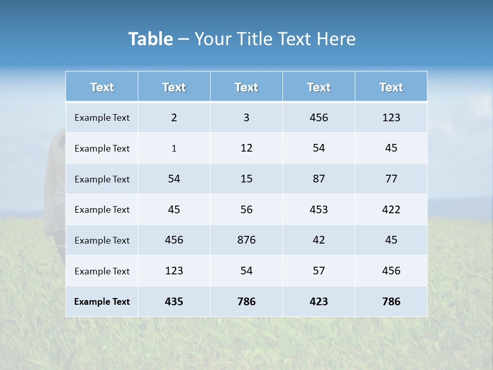 A Woman Holding A Child's Hand In A Field Of Grass PowerPoint Template