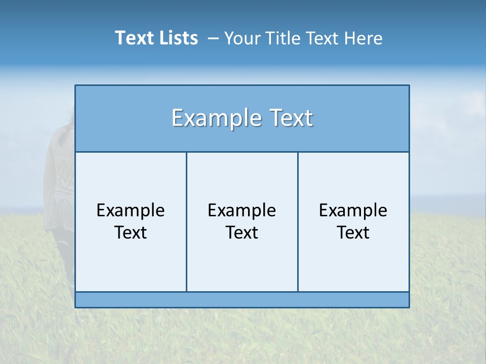 A Woman Holding A Child's Hand In A Field Of Grass PowerPoint Template