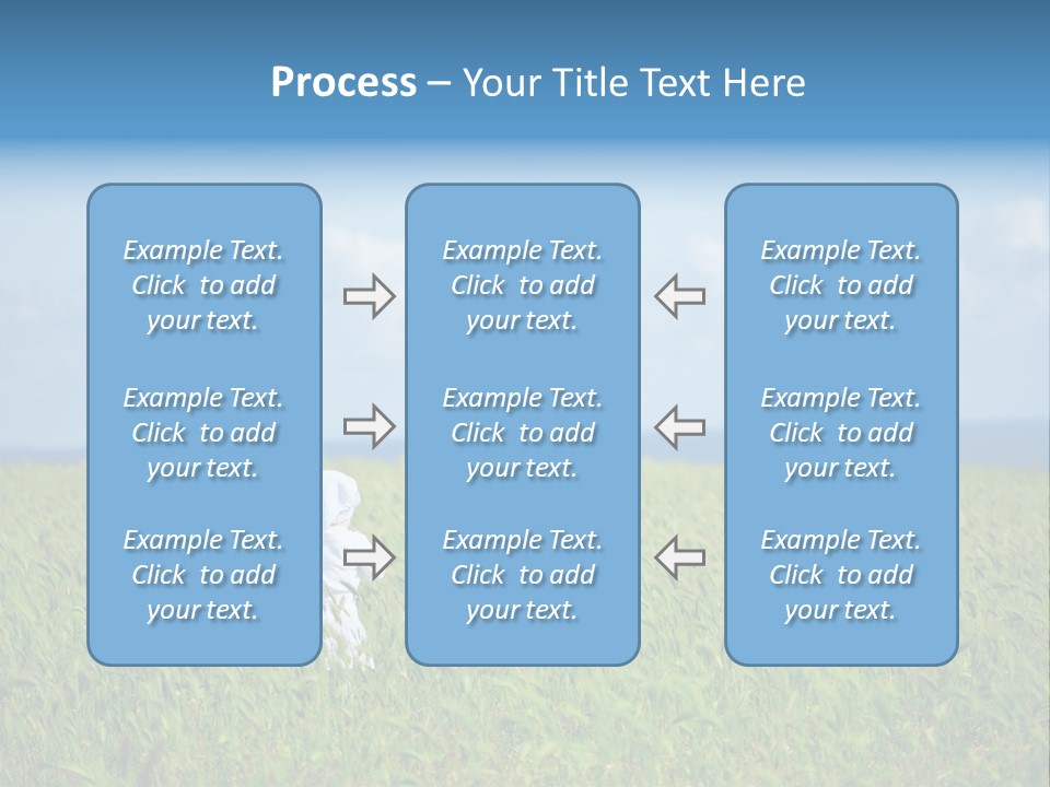 A Woman Holding A Child's Hand In A Field Of Grass PowerPoint Template