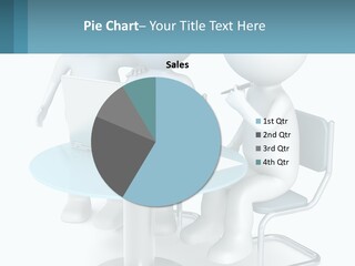 A Couple Of People Sitting At A Table With A Laptop PowerPoint Template