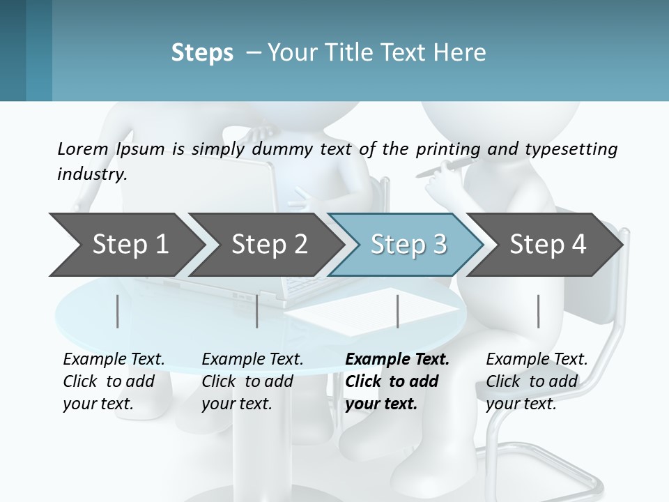 A Couple Of People Sitting At A Table With A Laptop PowerPoint Template