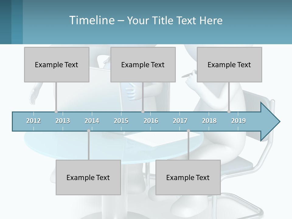 A Couple Of People Sitting At A Table With A Laptop PowerPoint Template