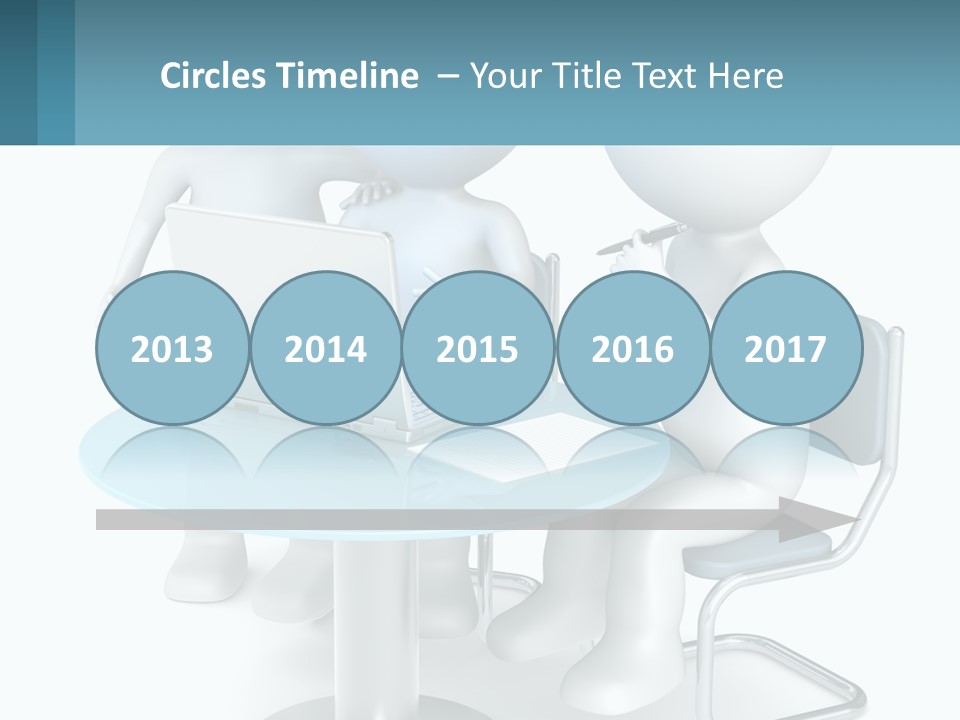 A Couple Of People Sitting At A Table With A Laptop PowerPoint Template