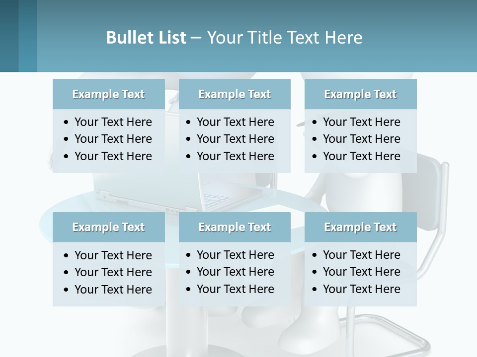 A Couple Of People Sitting At A Table With A Laptop PowerPoint Template
