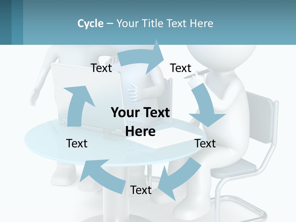 A Couple Of People Sitting At A Table With A Laptop PowerPoint Template