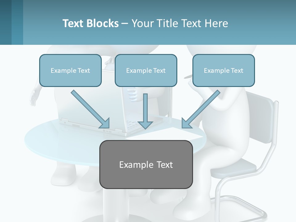 A Couple Of People Sitting At A Table With A Laptop PowerPoint Template