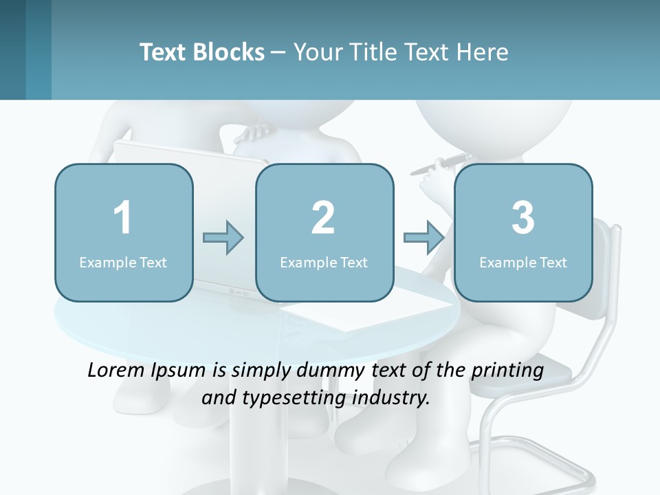 A Couple Of People Sitting At A Table With A Laptop PowerPoint Template