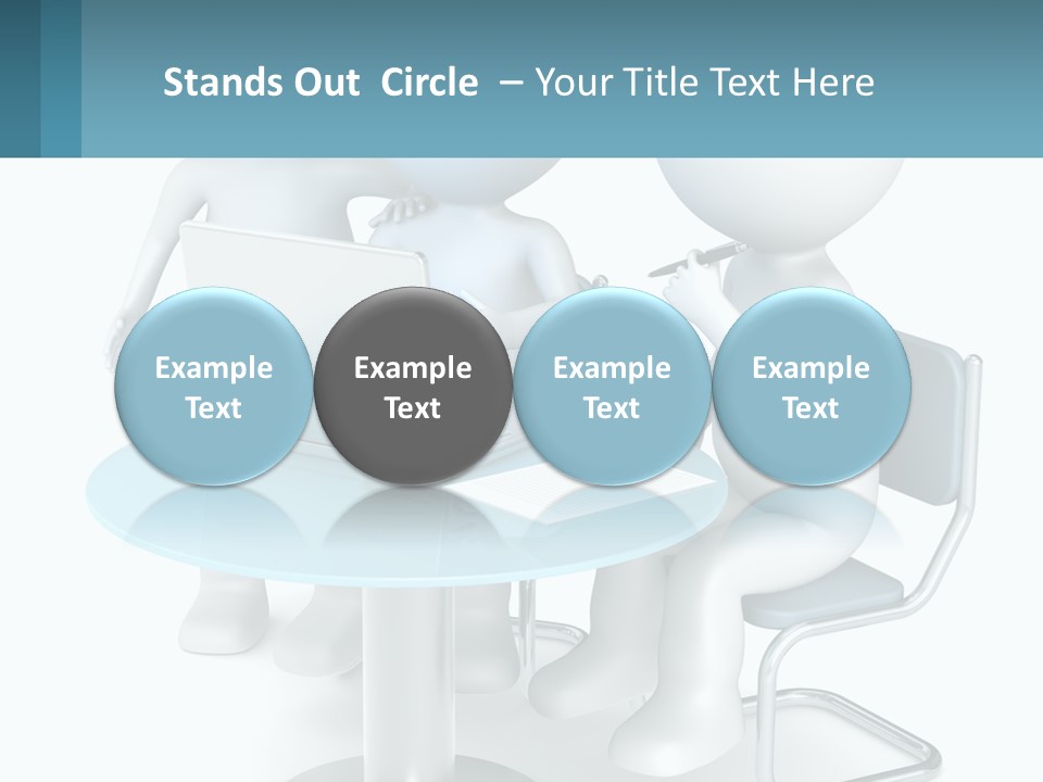 A Couple Of People Sitting At A Table With A Laptop PowerPoint Template