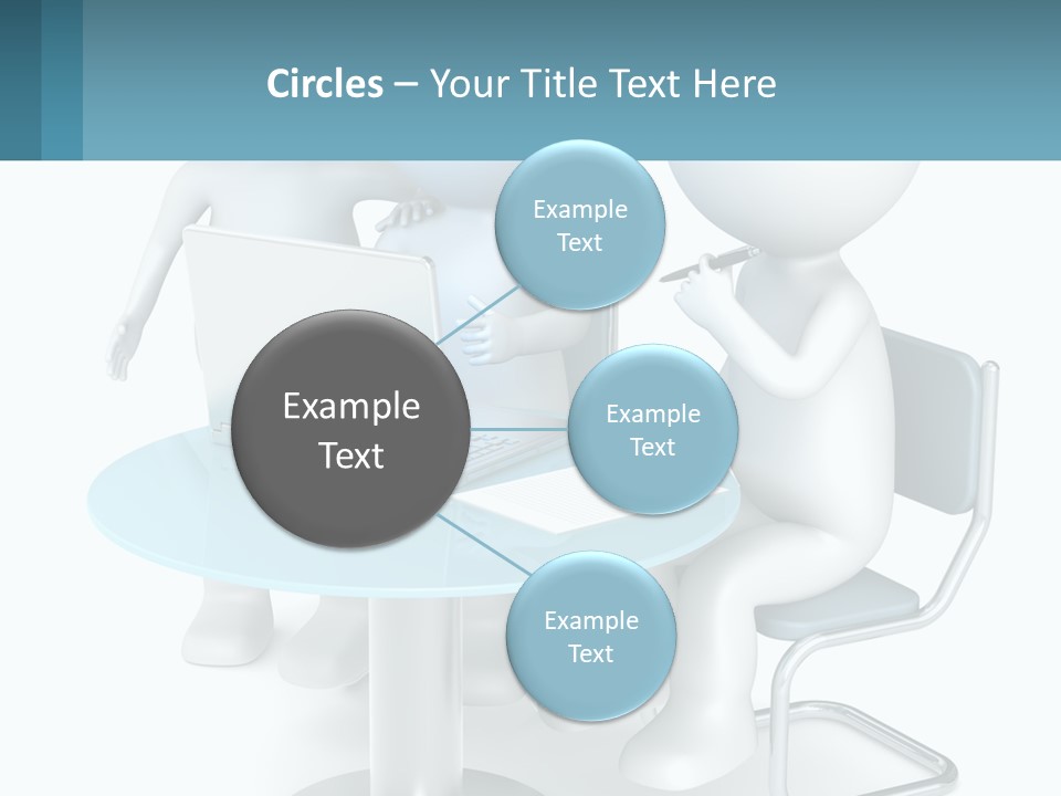 A Couple Of People Sitting At A Table With A Laptop PowerPoint Template