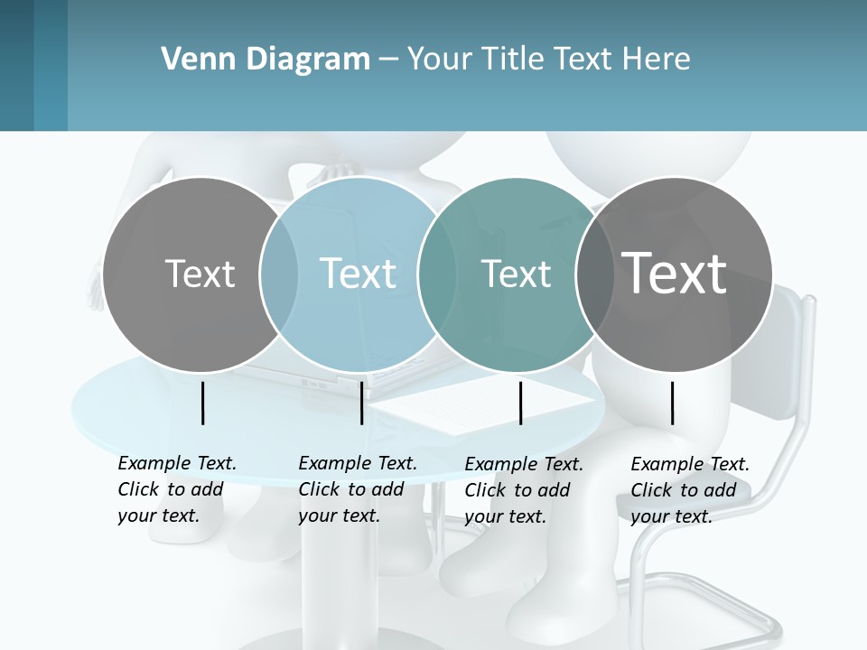 A Couple Of People Sitting At A Table With A Laptop PowerPoint Template