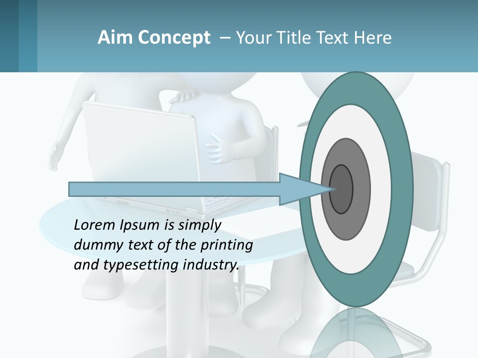 A Couple Of People Sitting At A Table With A Laptop PowerPoint Template