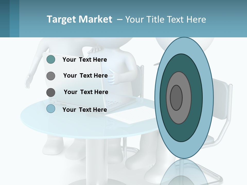 A Couple Of People Sitting At A Table With A Laptop PowerPoint Template