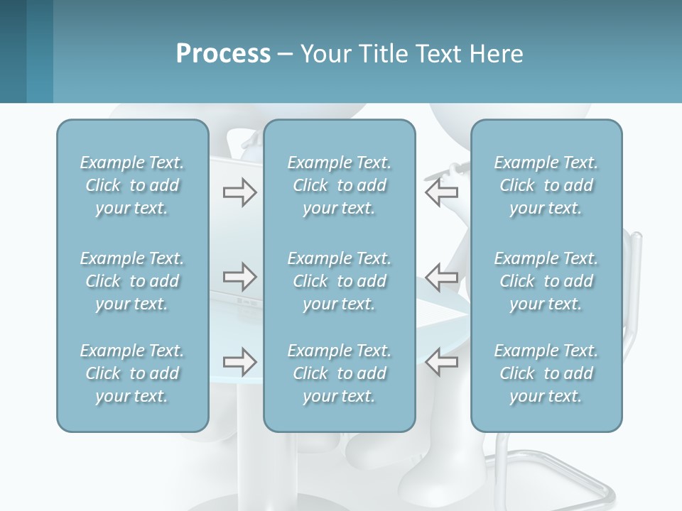 A Couple Of People Sitting At A Table With A Laptop PowerPoint Template