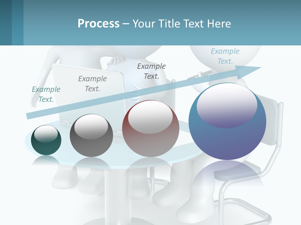 A Couple Of People Sitting At A Table With A Laptop PowerPoint Template