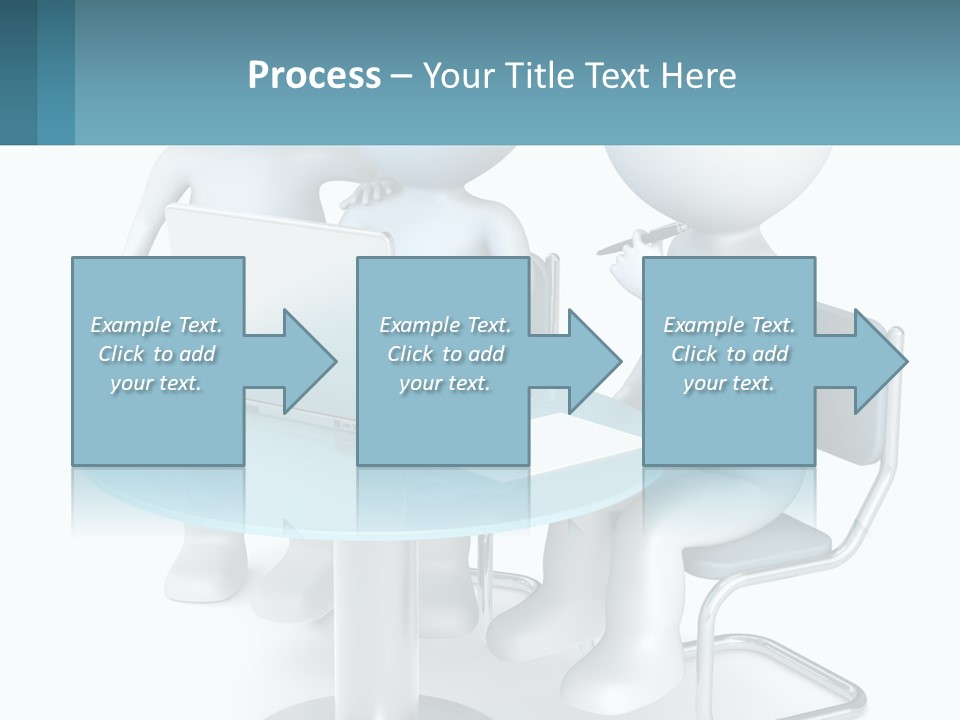 A Couple Of People Sitting At A Table With A Laptop PowerPoint Template
