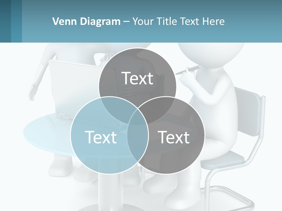 A Couple Of People Sitting At A Table With A Laptop PowerPoint Template