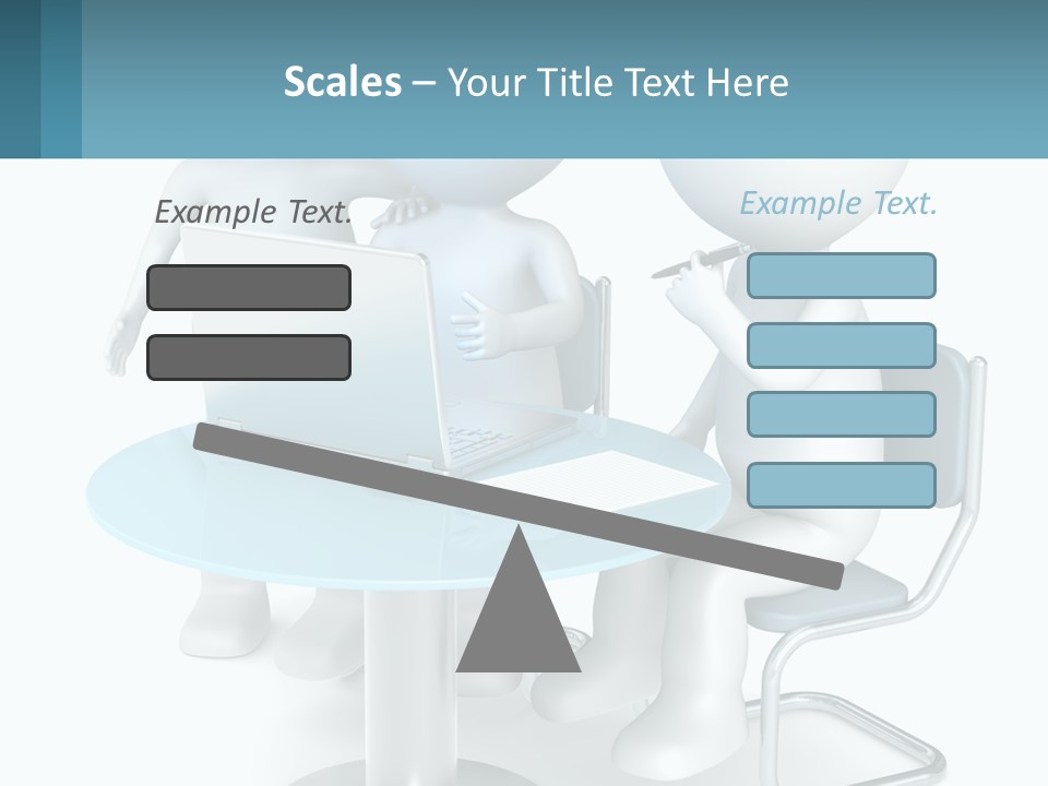 A Couple Of People Sitting At A Table With A Laptop PowerPoint Template