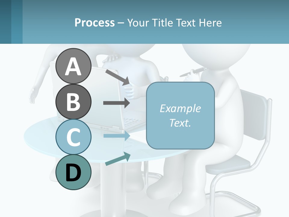 A Couple Of People Sitting At A Table With A Laptop PowerPoint Template