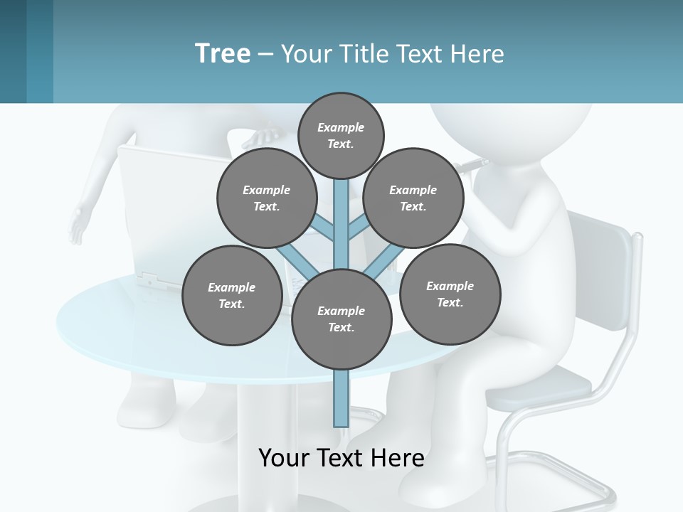 A Couple Of People Sitting At A Table With A Laptop PowerPoint Template