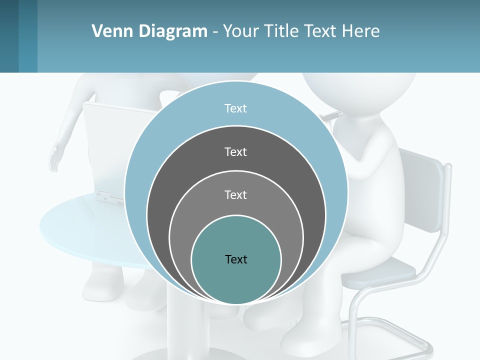 A Couple Of People Sitting At A Table With A Laptop PowerPoint Template