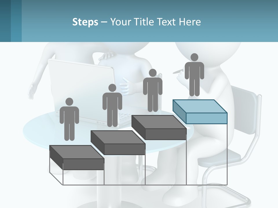 A Couple Of People Sitting At A Table With A Laptop PowerPoint Template