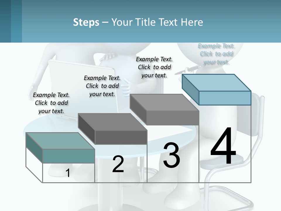 A Couple Of People Sitting At A Table With A Laptop PowerPoint Template