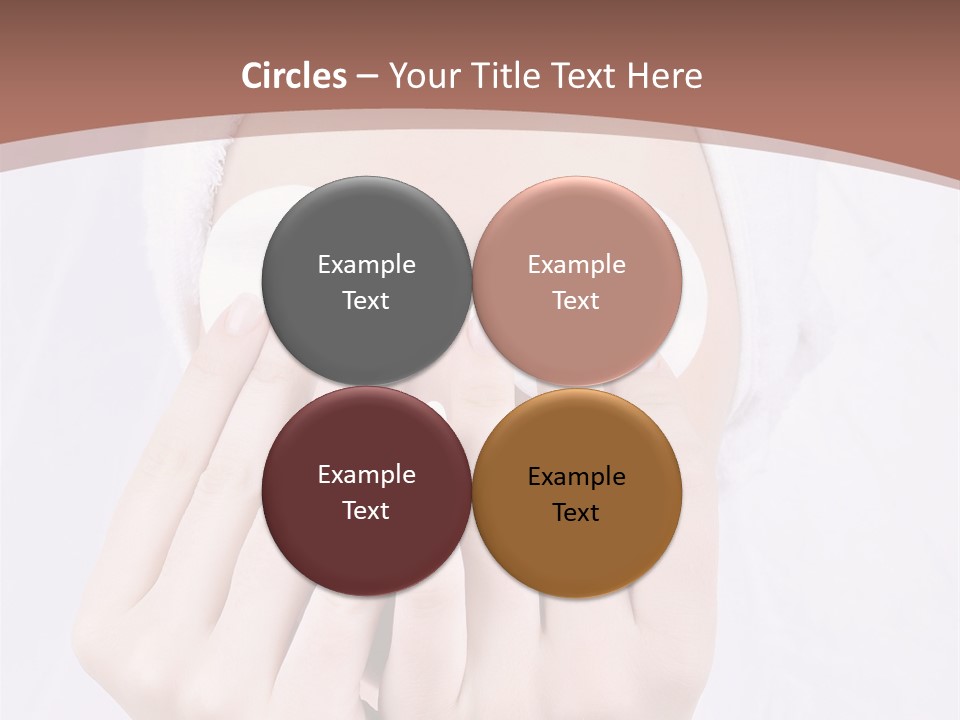 A Woman With A Towel On Her Head Covering Her Eyes PowerPoint Template