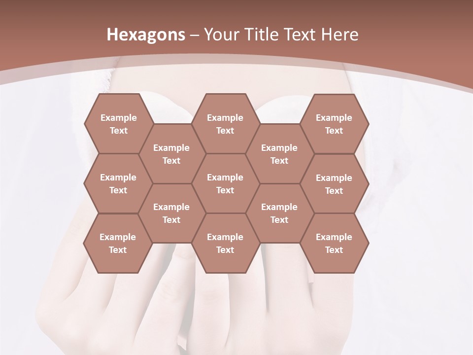 A Woman With A Towel On Her Head Covering Her Eyes PowerPoint Template