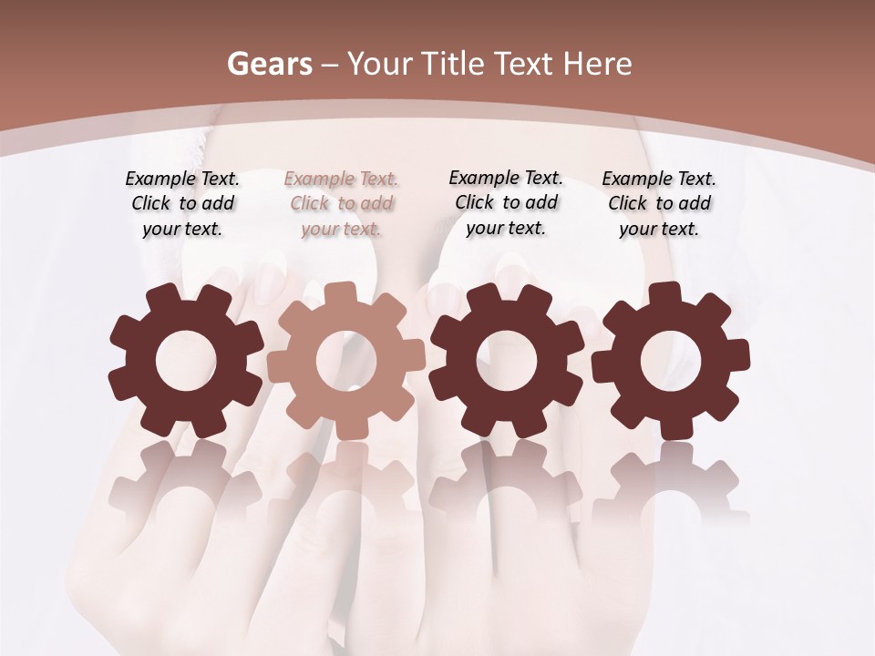 A Woman With A Towel On Her Head Covering Her Eyes PowerPoint Template