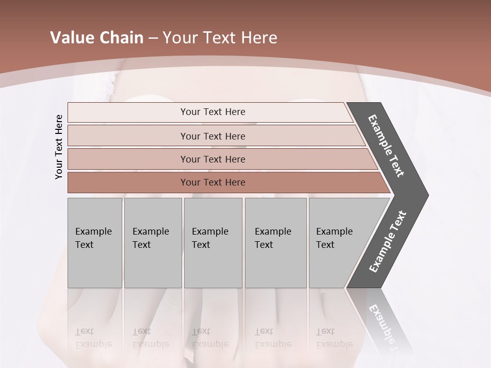 A Woman With A Towel On Her Head Covering Her Eyes PowerPoint Template