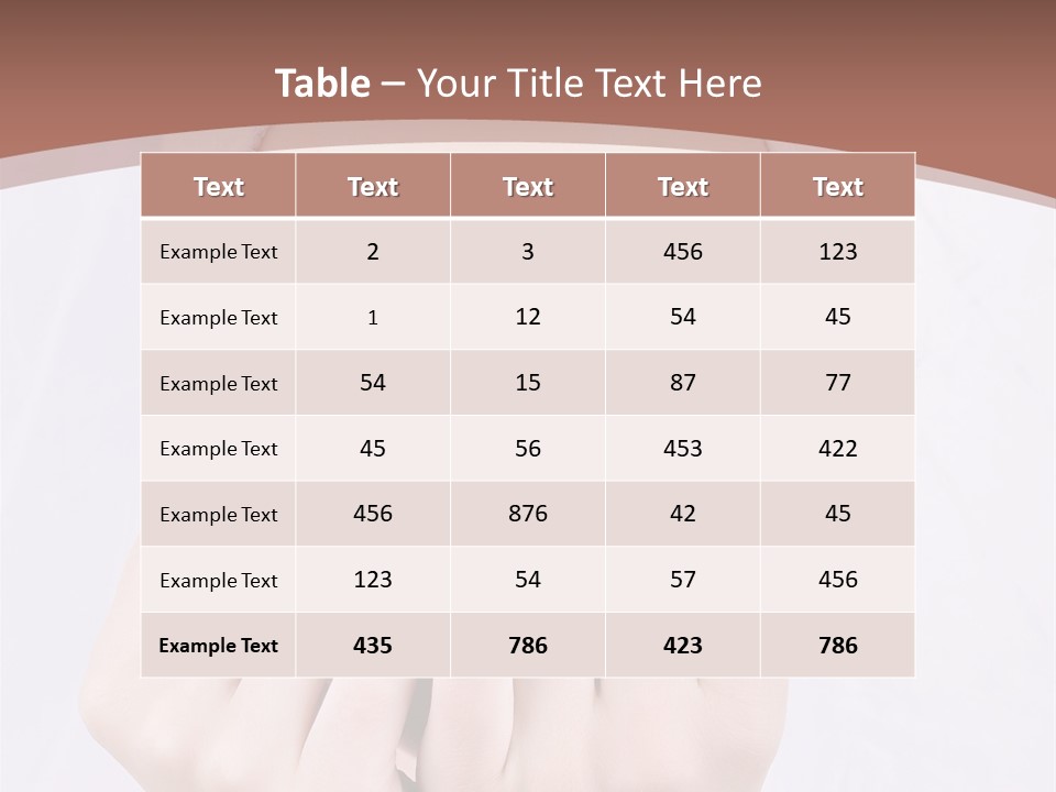 A Woman With A Towel On Her Head Covering Her Eyes PowerPoint Template