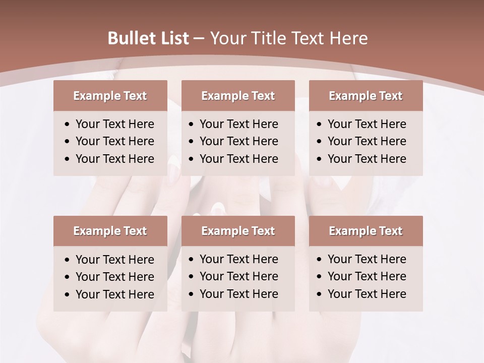 A Woman With A Towel On Her Head Covering Her Eyes PowerPoint Template