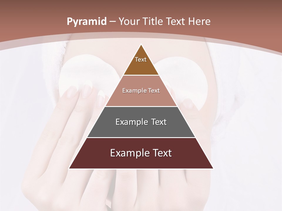 A Woman With A Towel On Her Head Covering Her Eyes PowerPoint Template