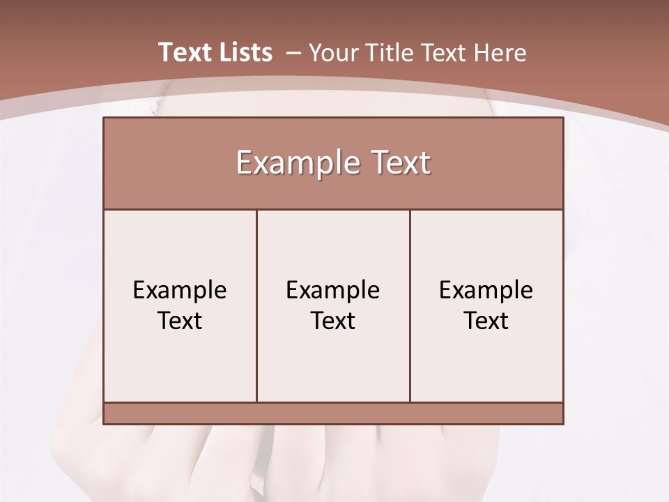 A Woman With A Towel On Her Head Covering Her Eyes PowerPoint Template