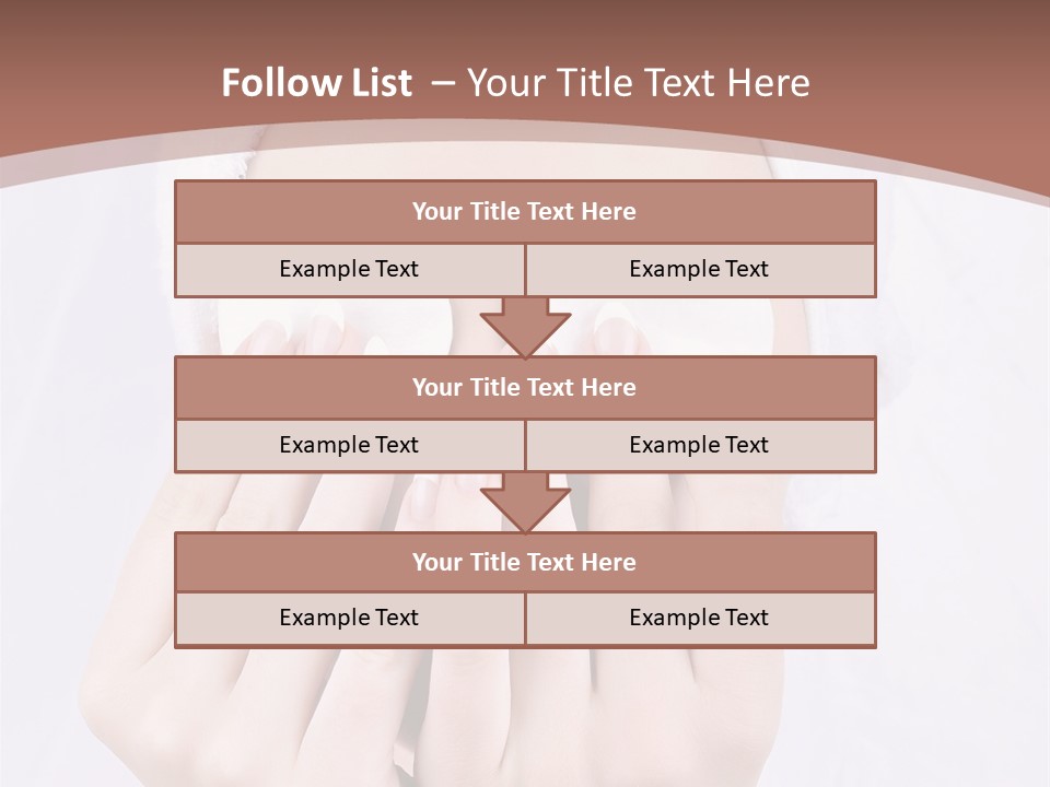 A Woman With A Towel On Her Head Covering Her Eyes PowerPoint Template
