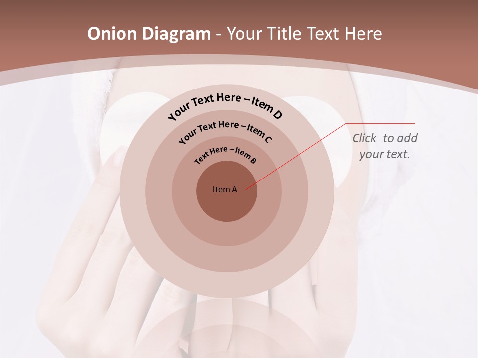 A Woman With A Towel On Her Head Covering Her Eyes PowerPoint Template