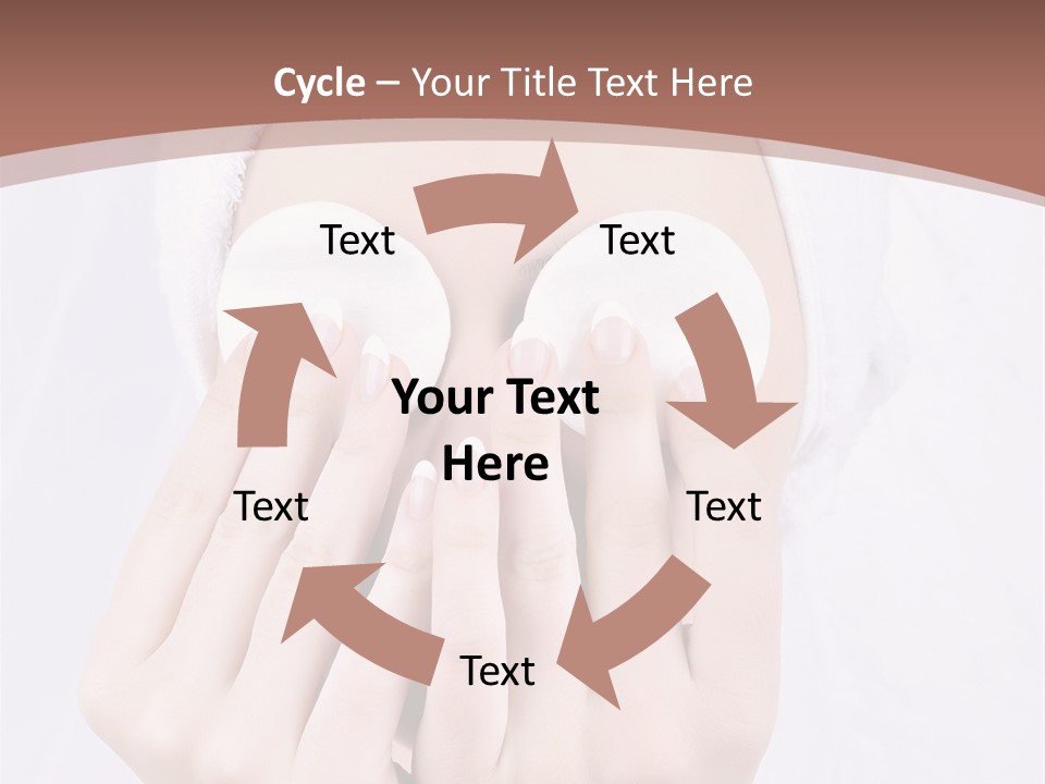 A Woman With A Towel On Her Head Covering Her Eyes PowerPoint Template