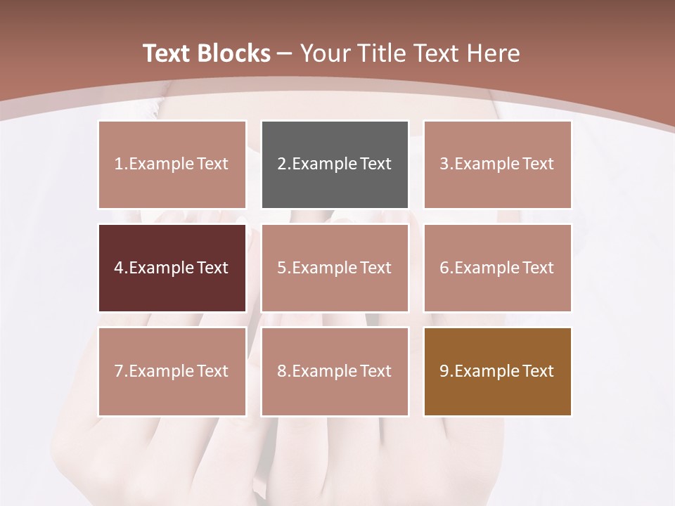 A Woman With A Towel On Her Head Covering Her Eyes PowerPoint Template