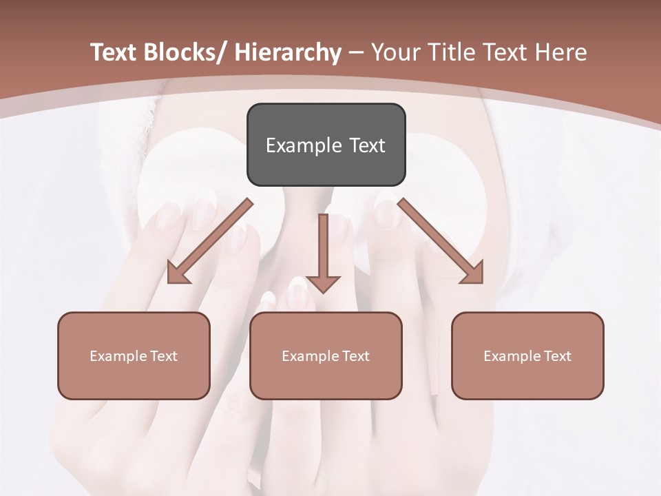 A Woman With A Towel On Her Head Covering Her Eyes PowerPoint Template