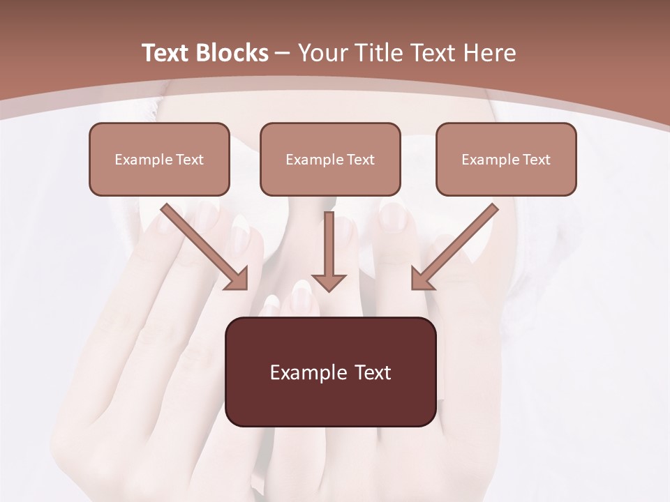A Woman With A Towel On Her Head Covering Her Eyes PowerPoint Template