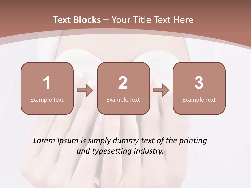 A Woman With A Towel On Her Head Covering Her Eyes PowerPoint Template