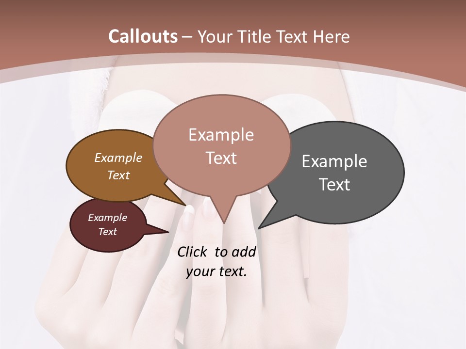 A Woman With A Towel On Her Head Covering Her Eyes PowerPoint Template